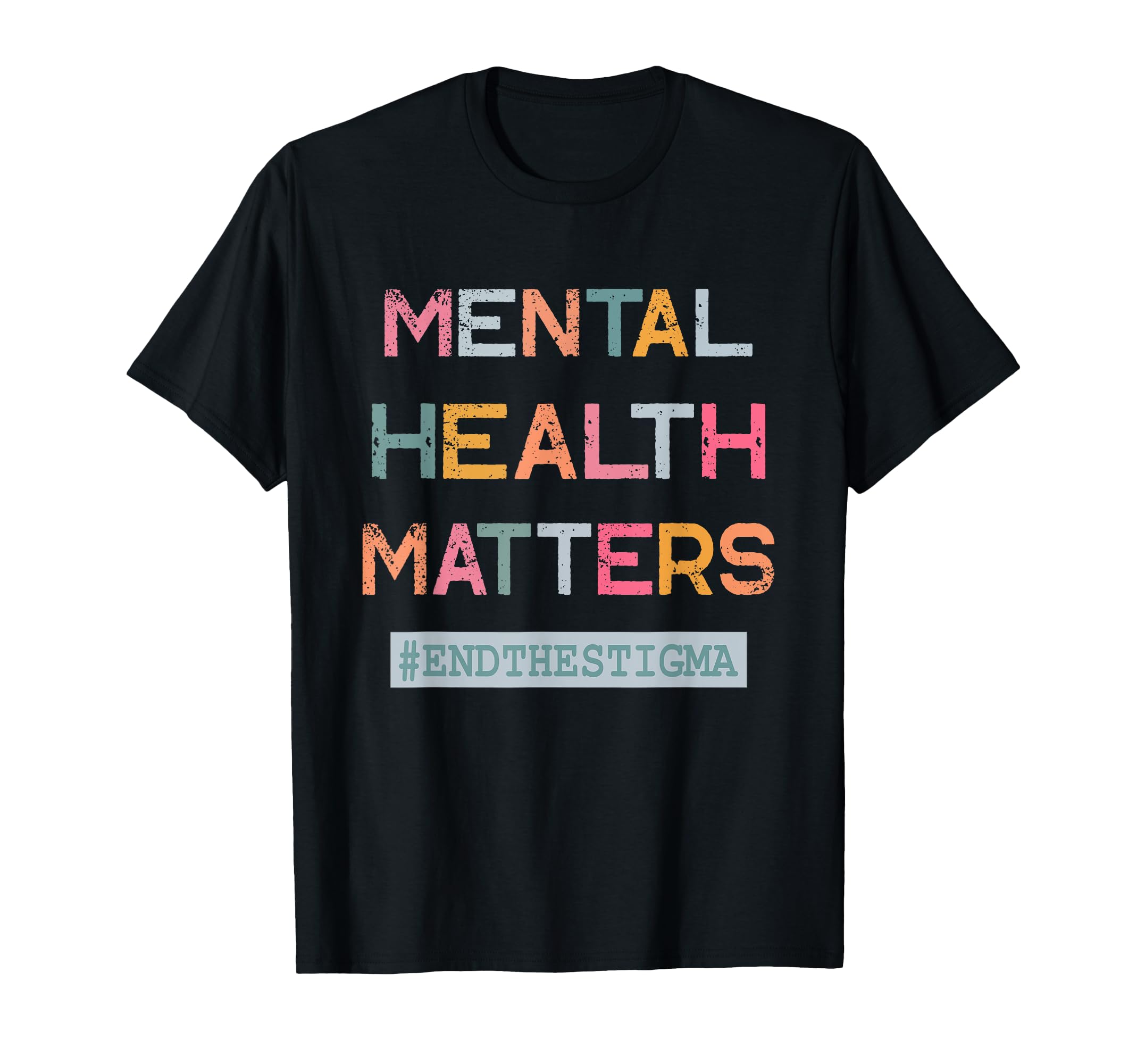 Mental Health Matters End Stigma 2 T-Shirt - Minimalist Print for Adults - T-Shirt, Sweatshirt, Hoodie