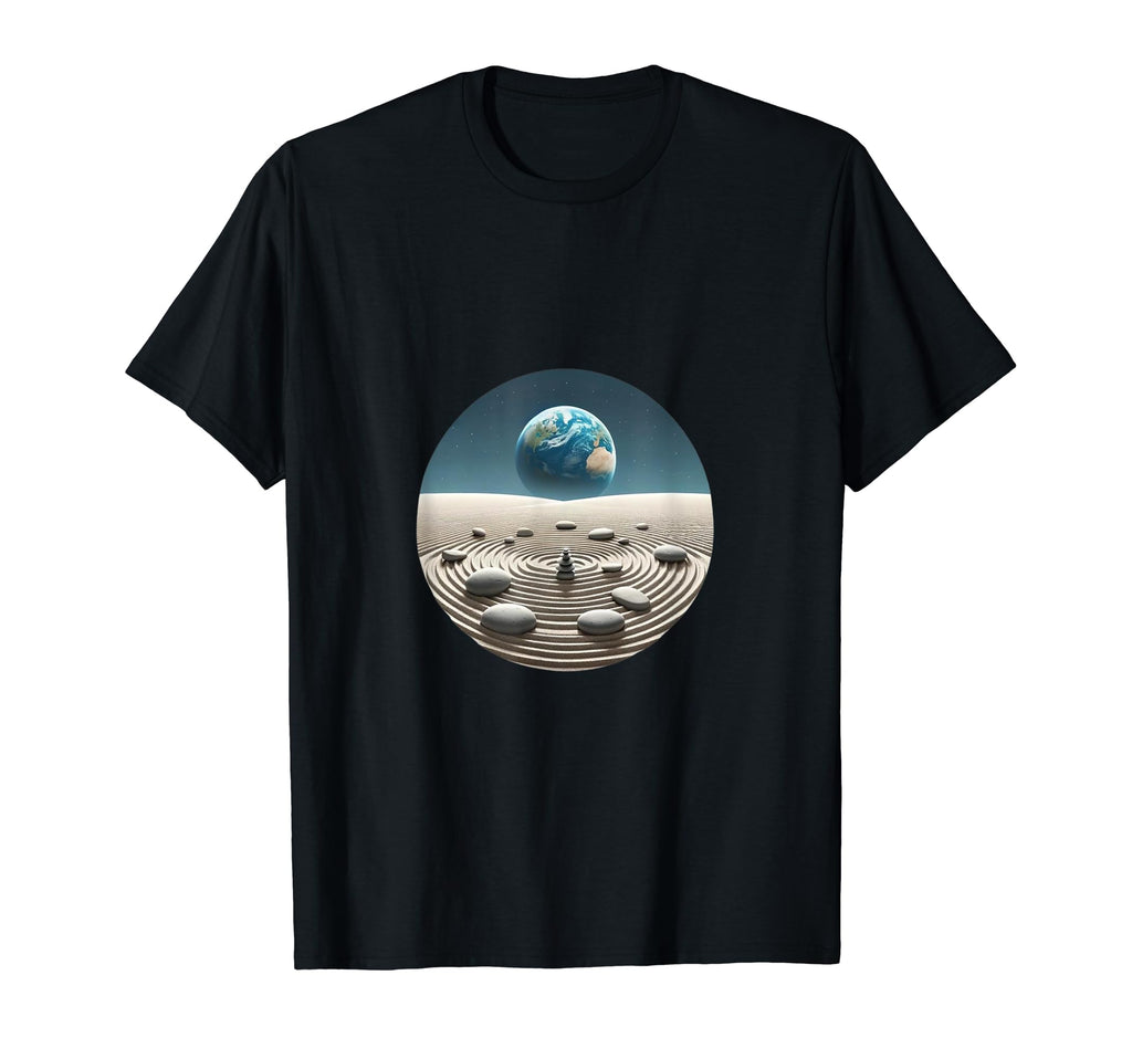 Cosmic Zen Garden Earth Meditation T-Shirt - Novelty Apparel Men Women - T-Shirt, Sweatshirt, Hoodie