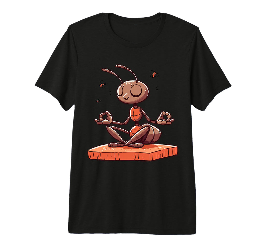 Meditation Ant Insect Yoga Pose T-Shirt - Aesthetic Graphic Unisex - T-Shirt, Sweatshirt, Hoodie