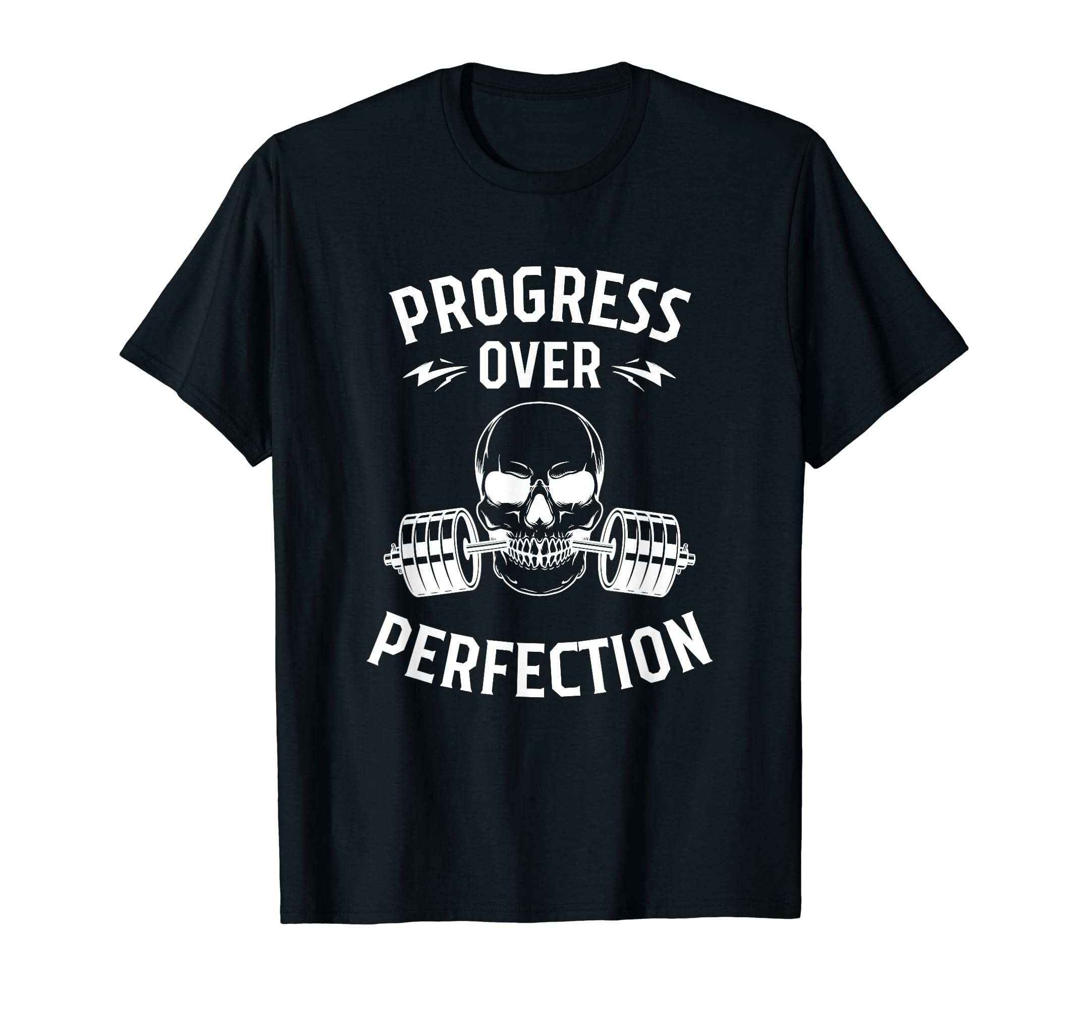 Progress Over Perfection Motivational T-Shirt - Minimalist Print Men Women - T-Shirt, Sweatshirt, Hoodie