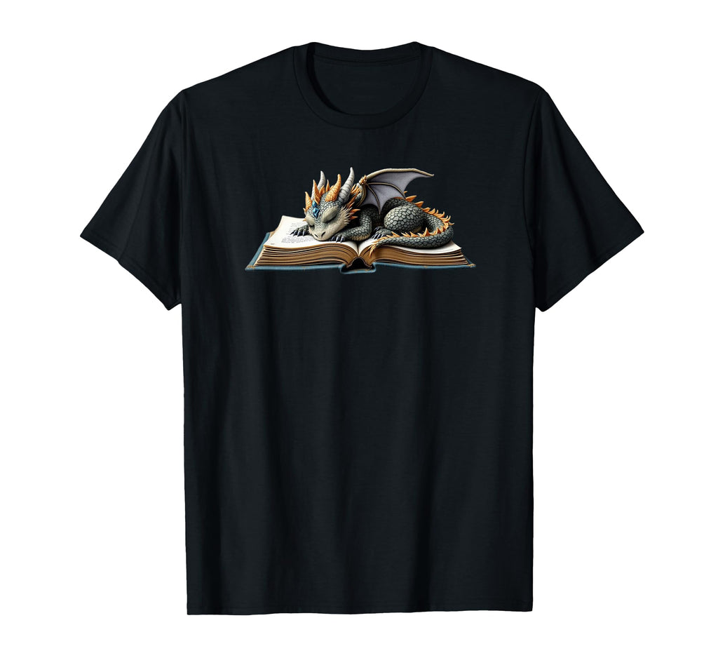 Green Dragon Sleeps Book Book Lovers T-Shirt - Fun Novelty Design Unisex - T-Shirt, Sweatshirt, Hoodie