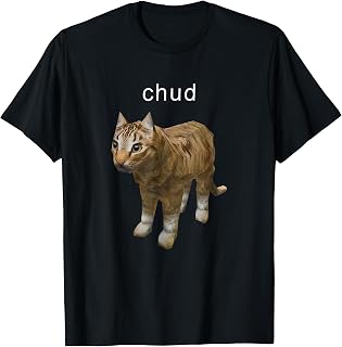 Funny Chud Low Poly Cat Retro 90s Gaming Meme T-Shirt Unisex T-shirt, Sweatshirt, Hoodie, Long Sleeve Tee - T-Shirt, Sweatshirt, Hoodie