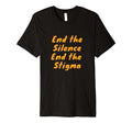 End Silence End Stigma Mind Health T-Shirt - Minimalist Print Unisex - T-Shirt, Sweatshirt, Hoodie