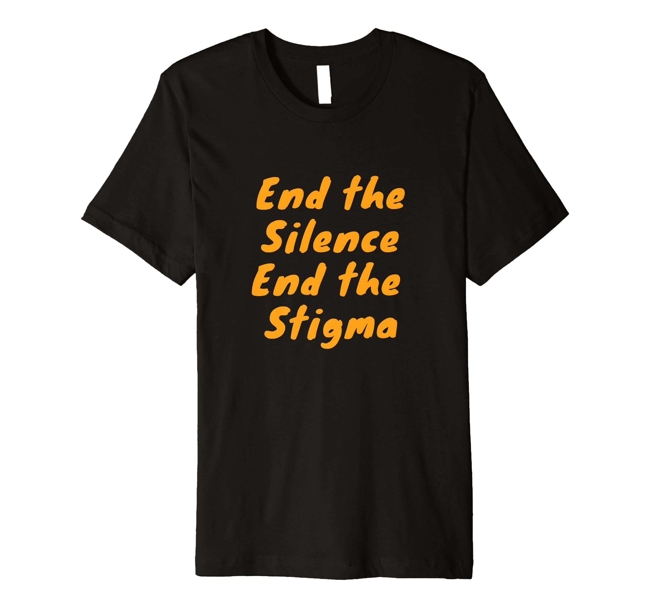 End Silence End Stigma Mind Health T-Shirt - Minimalist Print Unisex - T-Shirt, Sweatshirt, Hoodie