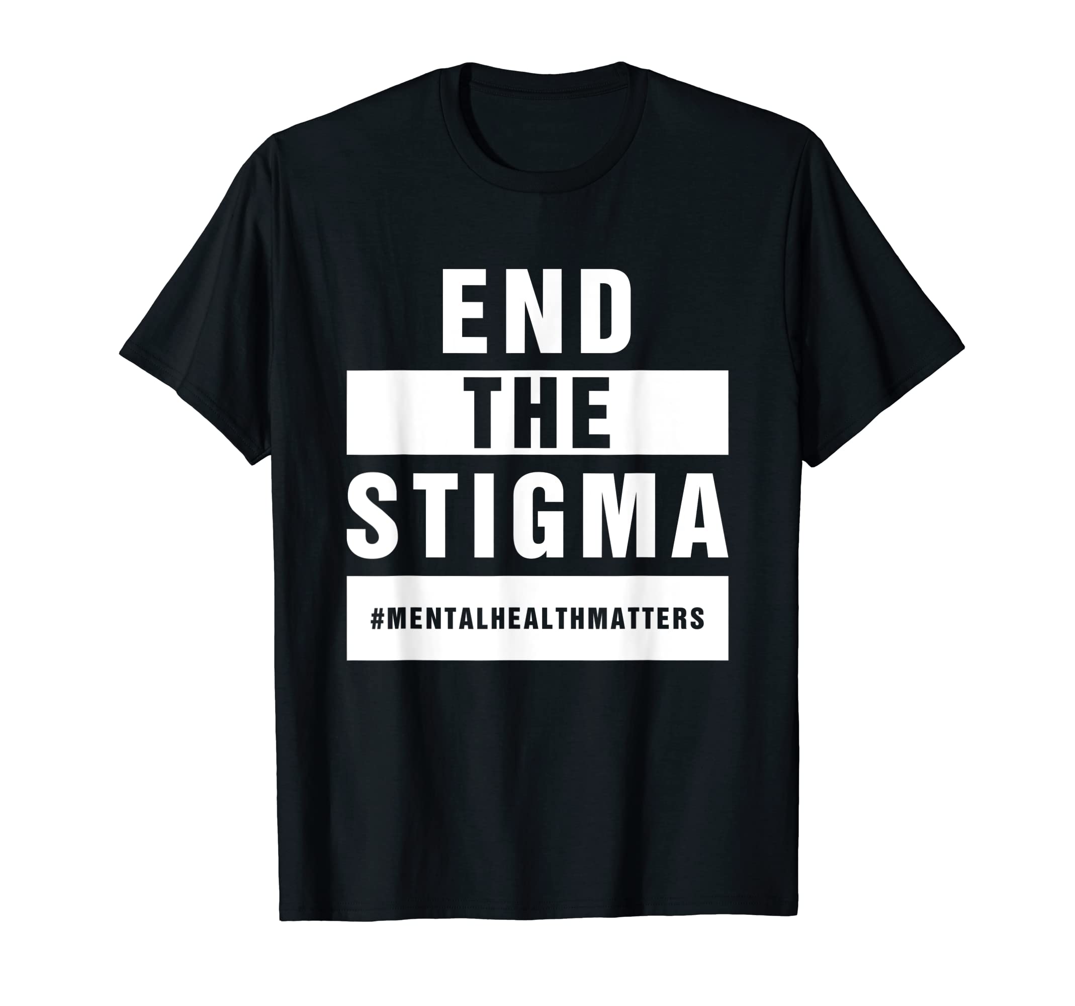 End Stigma Mental Health Awareness T-Shirt - Minimalist Print Unisex - T-Shirt, Sweatshirt, Hoodie