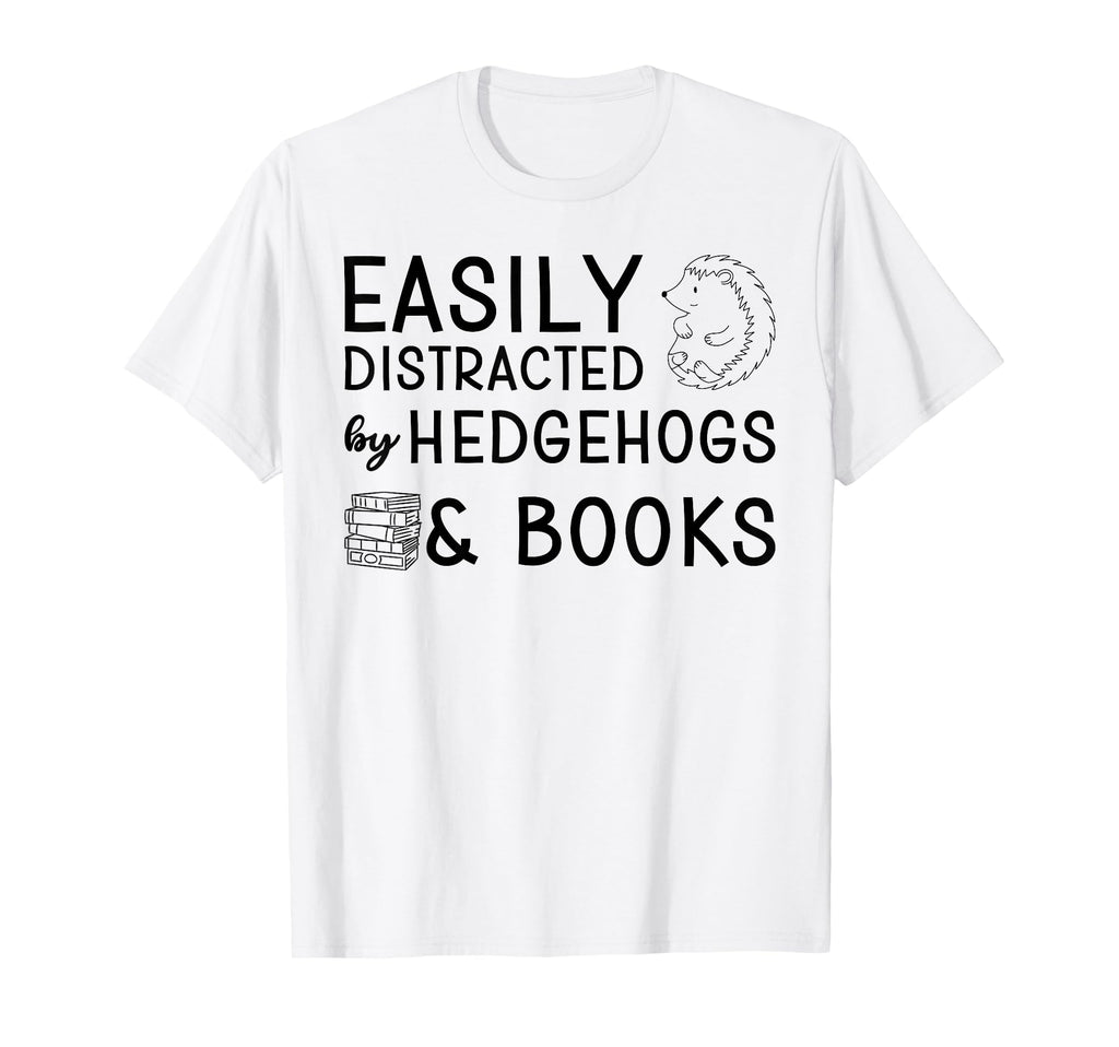 Hedgehogs And Books Hedgehog Lover Read T-Shirt - Graphic Print for Adults - T-Shirt, Sweatshirt, Hoodie