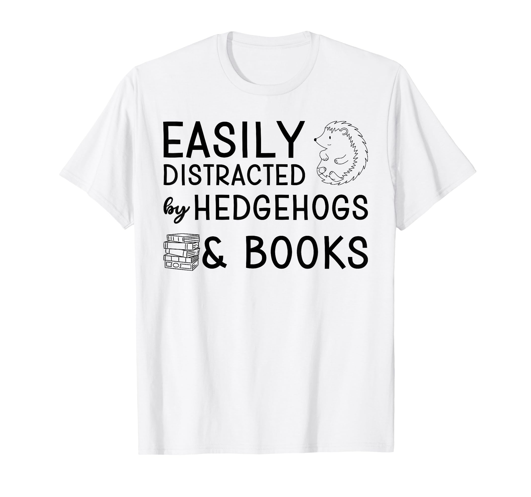Hedgehogs And Books Hedgehog Lover Read T-Shirt - Graphic Print for Adults - T-Shirt, Sweatshirt, Hoodie