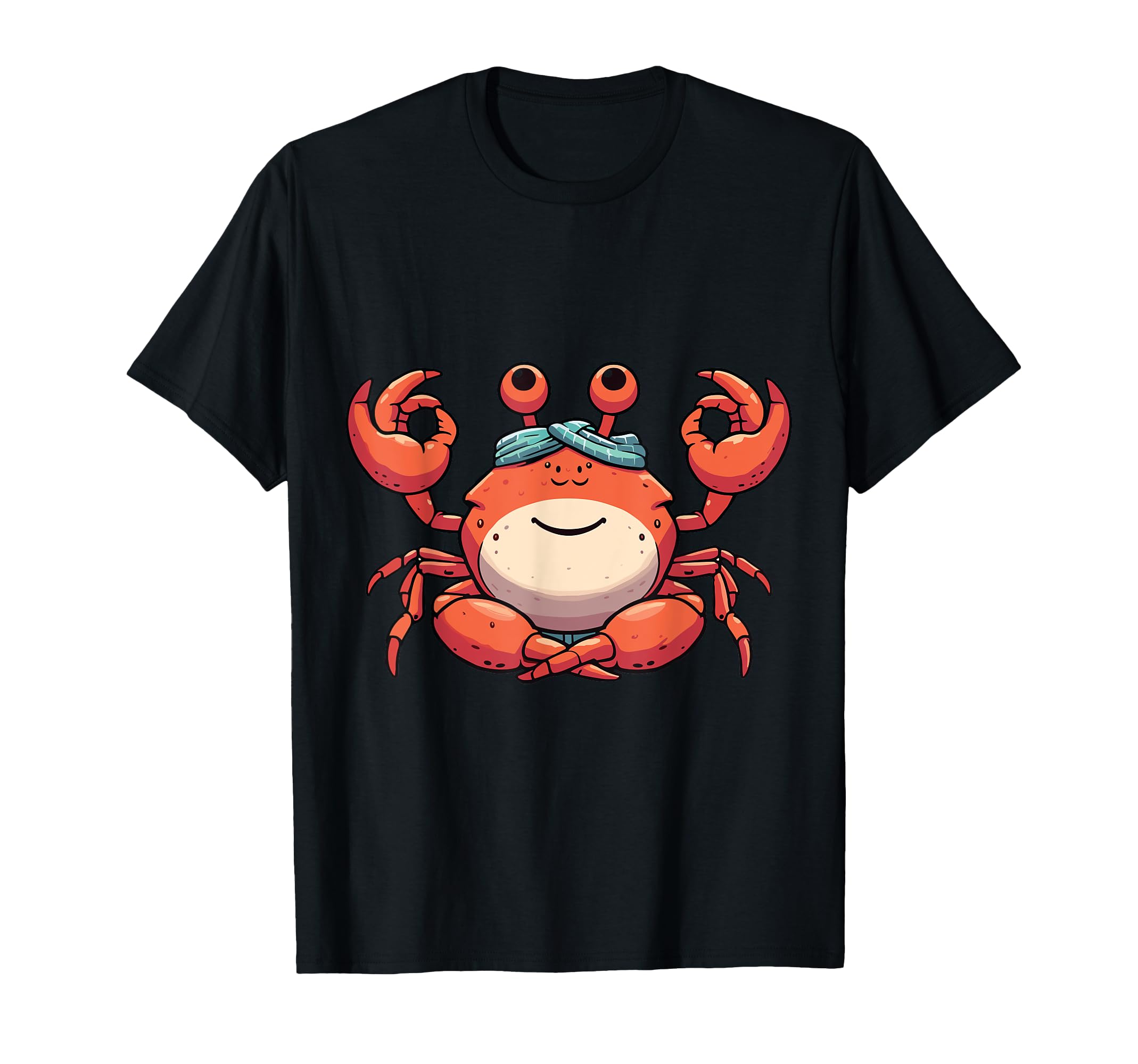 Meditation Crab Yoga Pose Relaxing T-Shirt - Fun Novelty Design Unisex - T-Shirt, Sweatshirt, Hoodie