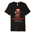 Dachshund Through Snow Wiener Dog T-Shirt - Graphic Print Unisex - T-Shirt, Sweatshirt, Hoodie