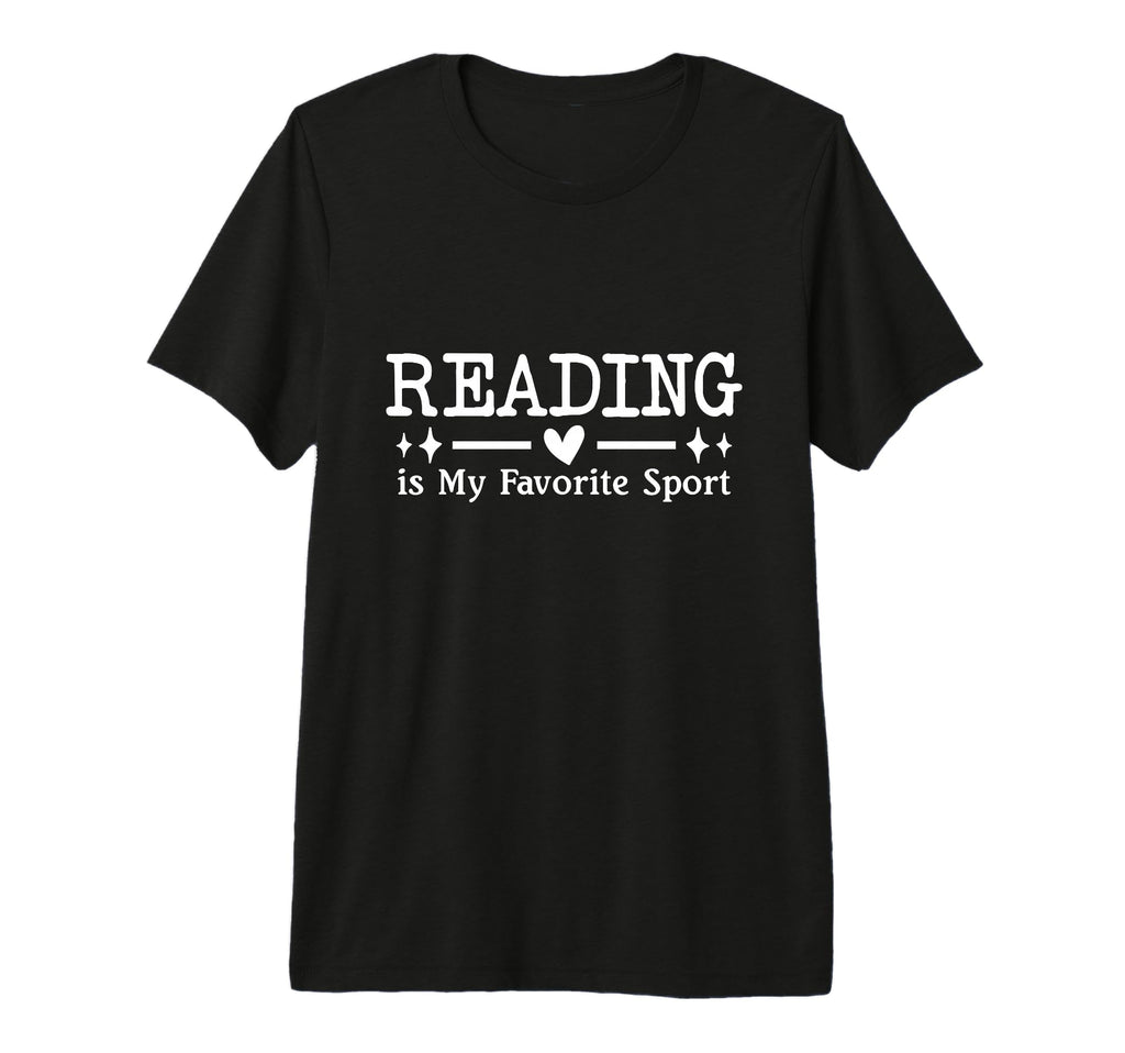 Reading Is My Favorite Sport T-Shirt - Minimalist Print Men Women - T-Shirt, Sweatshirt, Hoodie