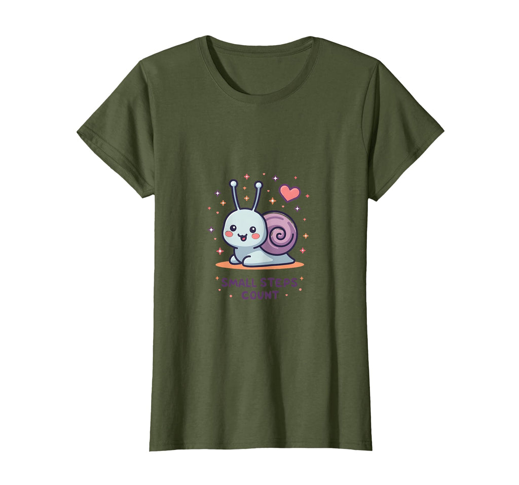 Small Steps Count Mental Health T-Shirt - Minimalist Print Men Women - T-Shirt, Sweatshirt, Hoodie