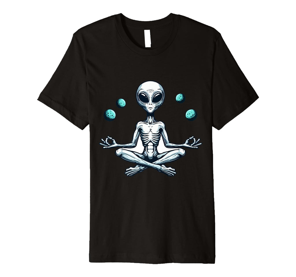 Meditation Alien Yoga Pose Relaxing T-Shirt - Streetwear Style for Adults - T-Shirt, Sweatshirt, Hoodie