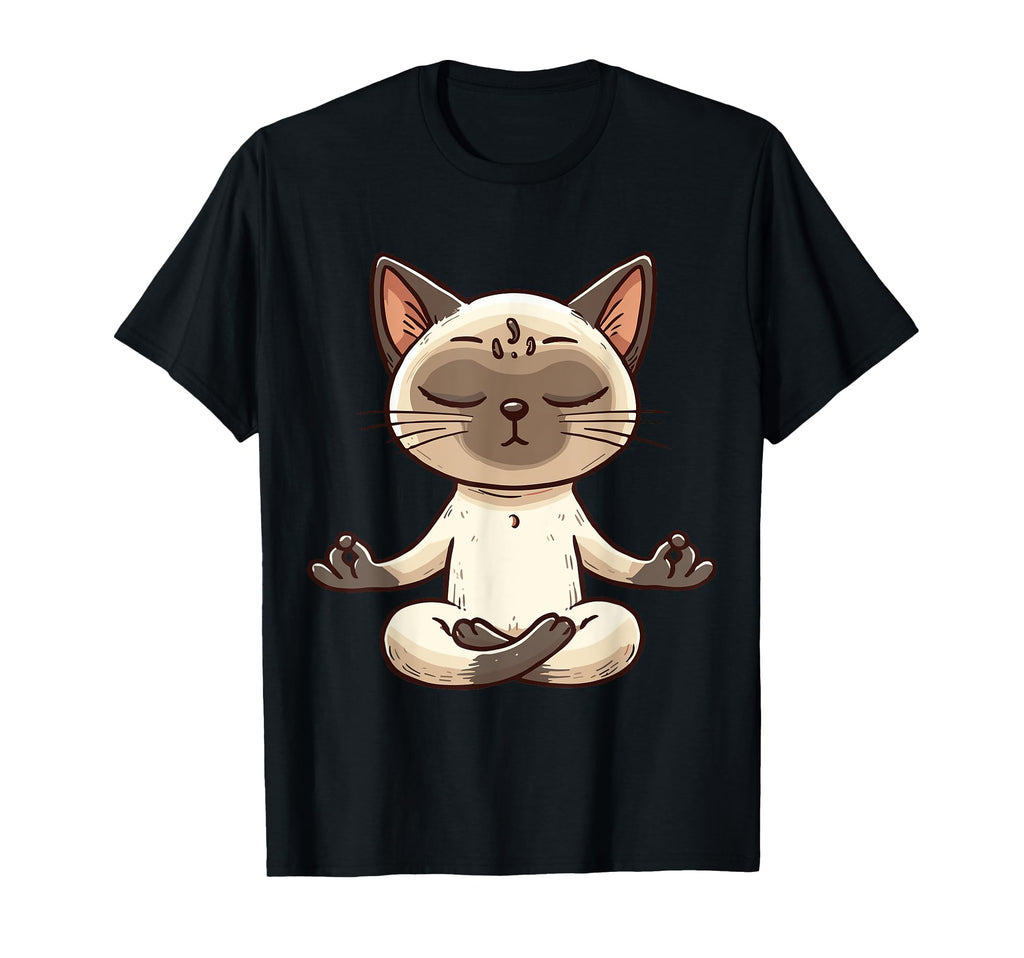 Meditation Siamese Yoga Pose Relaxing T-Shirt - Minimalist Print Unisex - T-Shirt, Sweatshirt, Hoodie