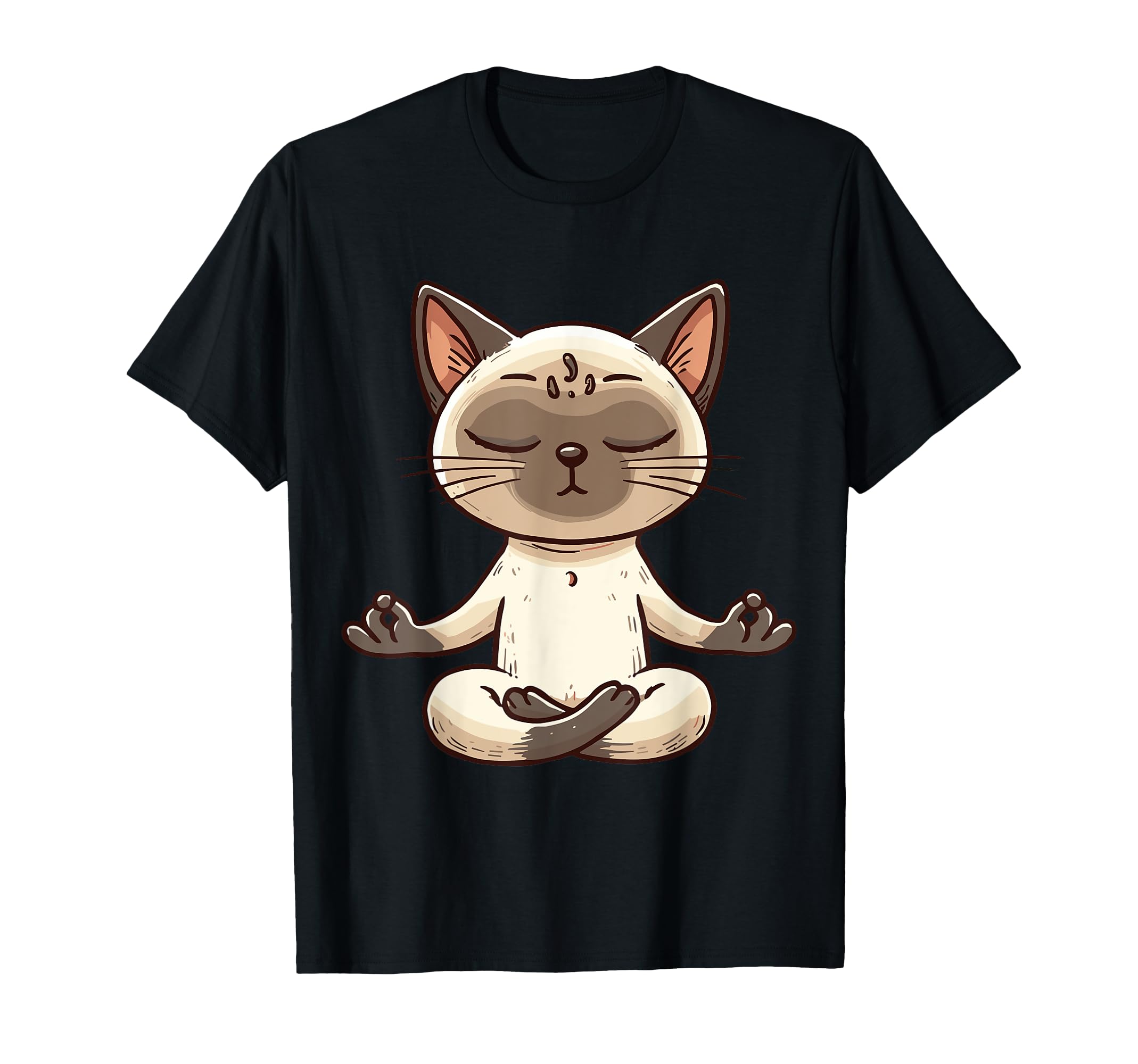 Meditation Siamese Yoga Pose Relaxing T-Shirt - Minimalist Print Unisex - T-Shirt, Sweatshirt, Hoodie