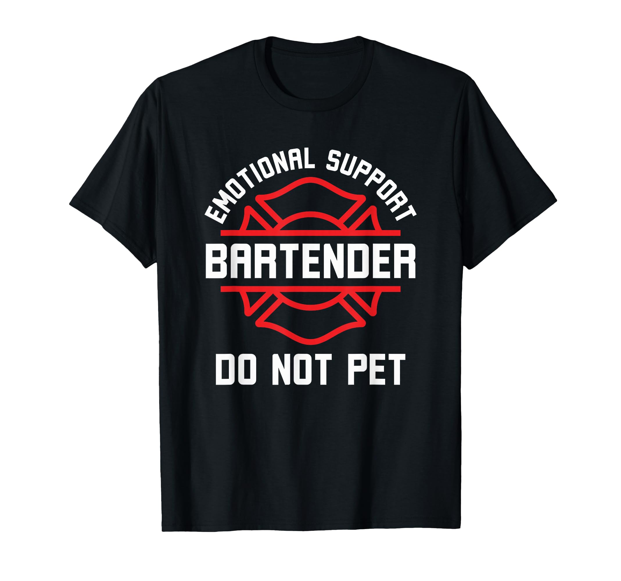 Emotional Support Bartender Do Not T-Shirt - Custom Art Print for Adults - T-Shirt, Sweatshirt, Hoodie