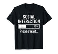 Social Battery Low Funny Introvert T-Shirt - Custom Art Print Unisex - T-Shirt, Sweatshirt, Hoodie