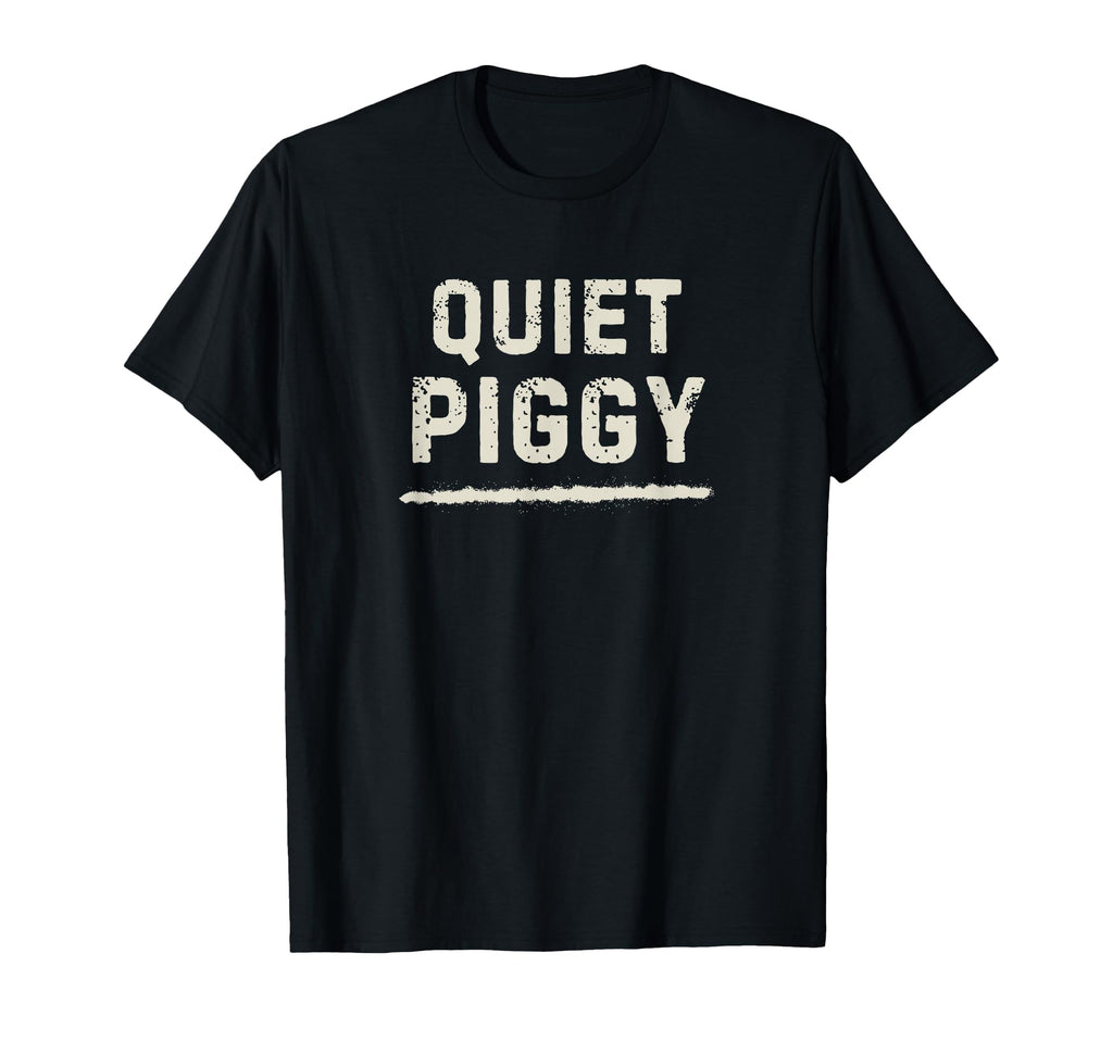 Funny Quiet Piggy Meme Hoodie - Unique Graphic for Adults - T-Shirt, Sweatshirt, Hoodie