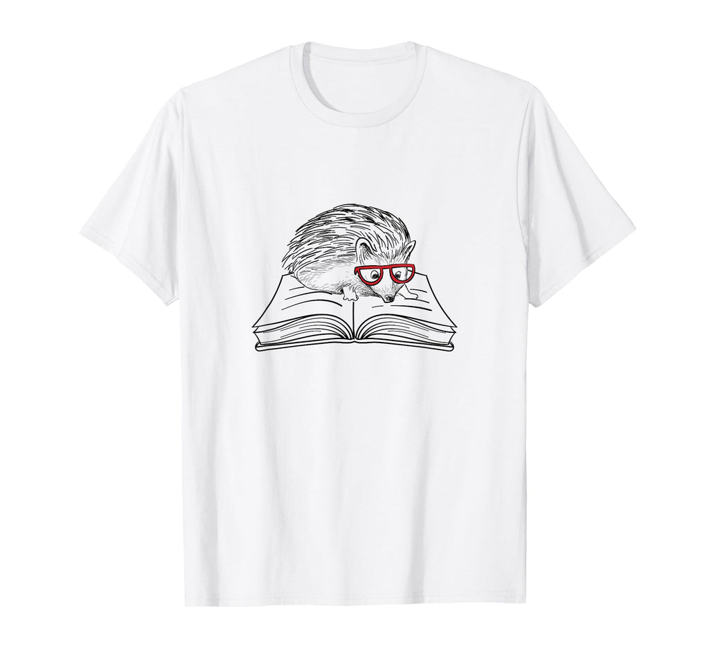 Hedgehogs And Books Literature T-Shirt - Casual Everyday Wear Unisex - T-Shirt, Sweatshirt, Hoodie