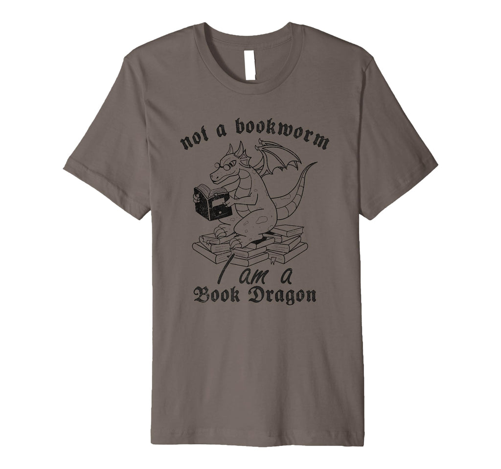 Book Dragon Reading Books Fantasy Reader T-Shirt - Novelty Apparel Unisex - T-Shirt, Sweatshirt, Hoodie