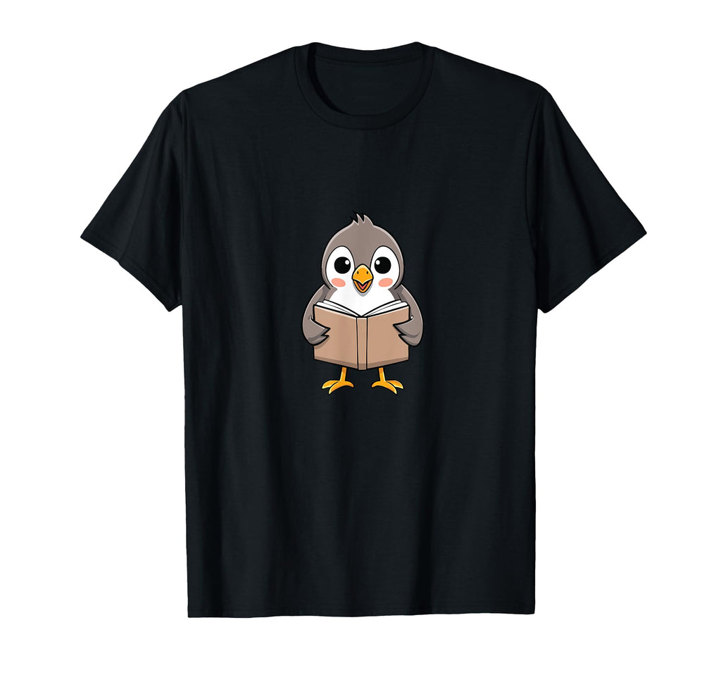 Budgie Reading Books Literature Student T-Shirt - Fun Novelty Design Unisex - T-Shirt, Sweatshirt, Hoodie