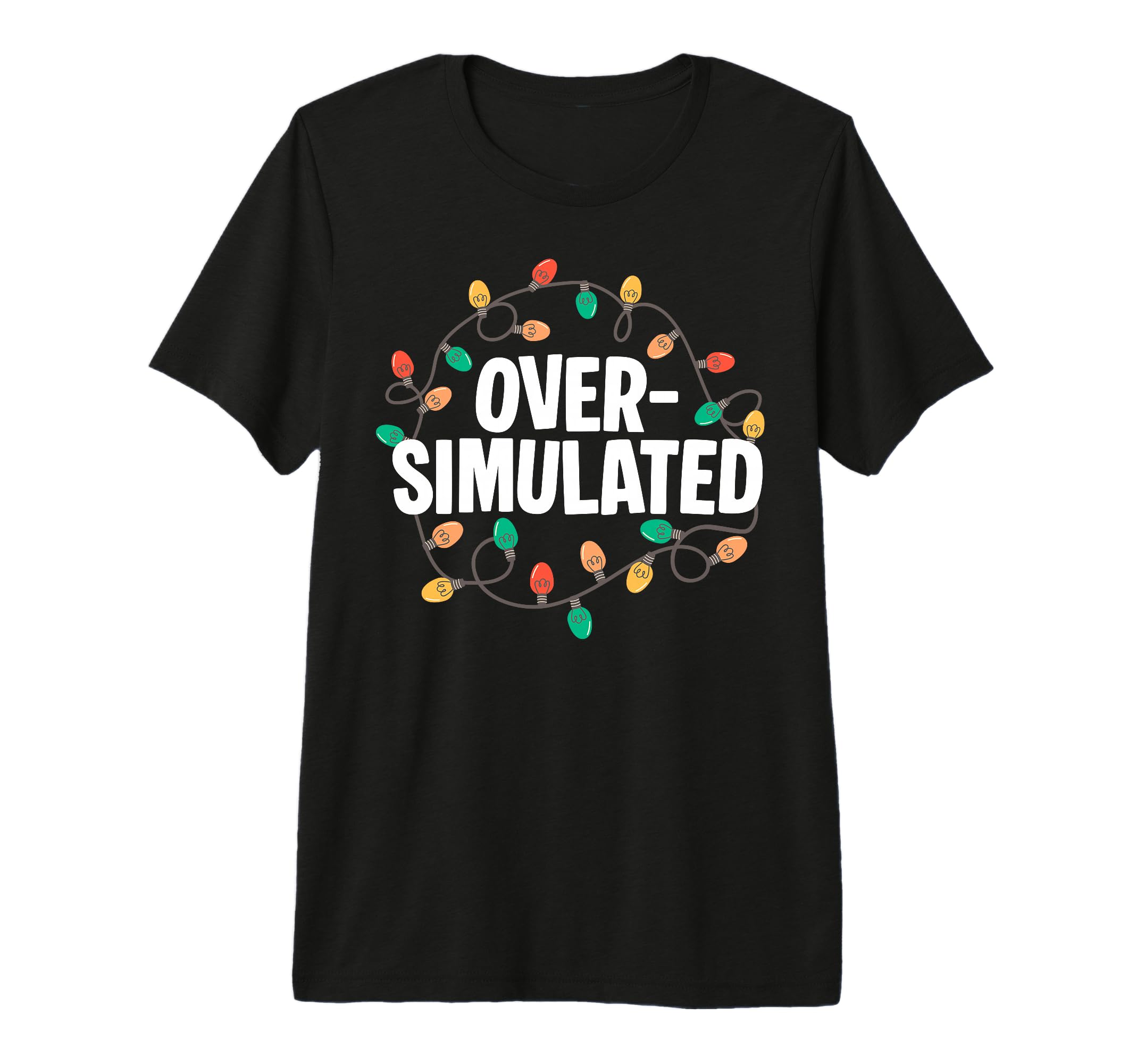 Overstimulated Lights Sarcastic Mom T-Shirt - Aesthetic Graphic for Adults - T-Shirt, Sweatshirt, Hoodie