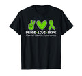 Peace Love Hope Mental Health T-Shirt - Aesthetic Graphic for Adults - T-Shirt, Sweatshirt, Hoodie