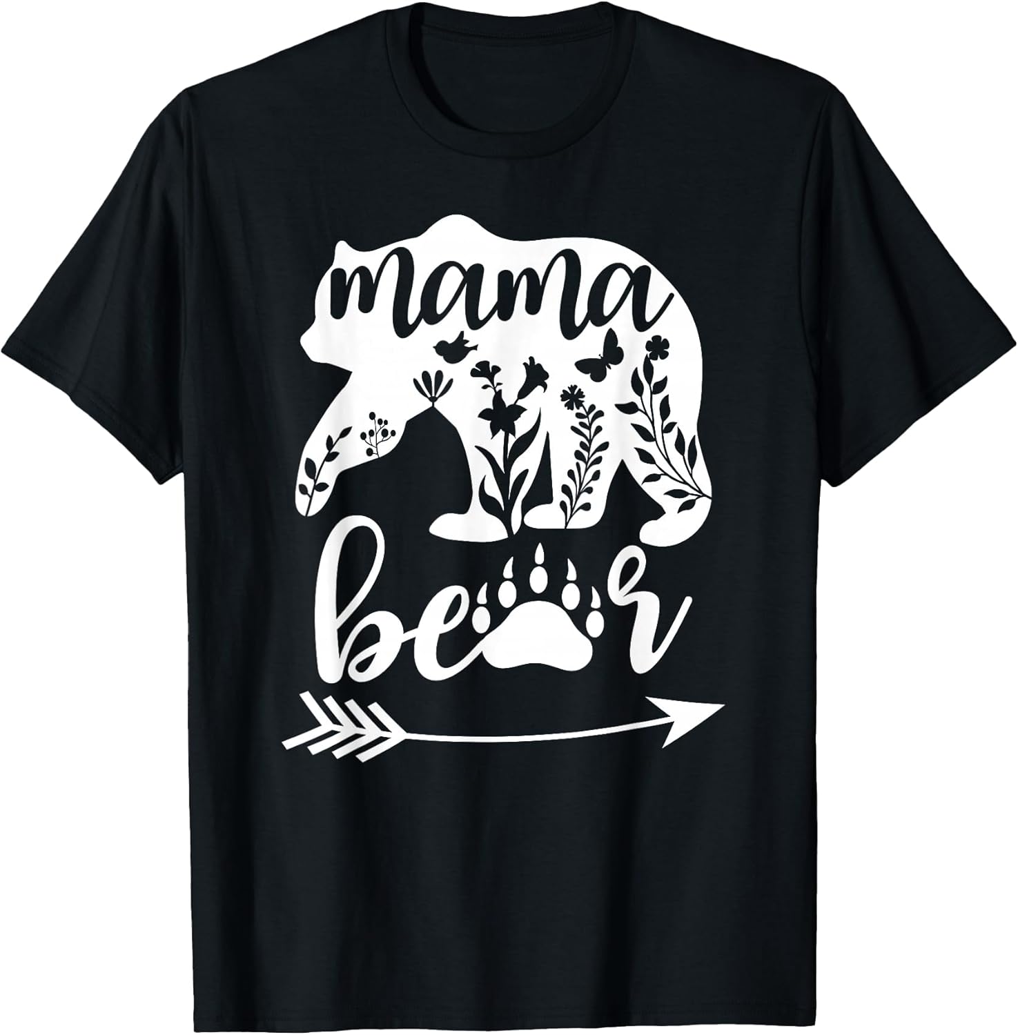 Women Floral Mama Bear TShirt Mama Bear Mom Women Unisex T-shirt, Sweatshirt, Hoodie, Long Sleeve Tee - T-Shirt, Sweatshirt, Hoodie