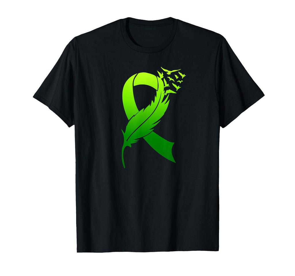 Mental Health Green Bow Birds Mental T-Shirt - Custom Art Print Unisex - T-Shirt, Sweatshirt, Hoodie