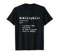 Bibliophile Definition Booklover Gift T-Shirt - Unique Graphic Men Women - T-Shirt, Sweatshirt, Hoodie