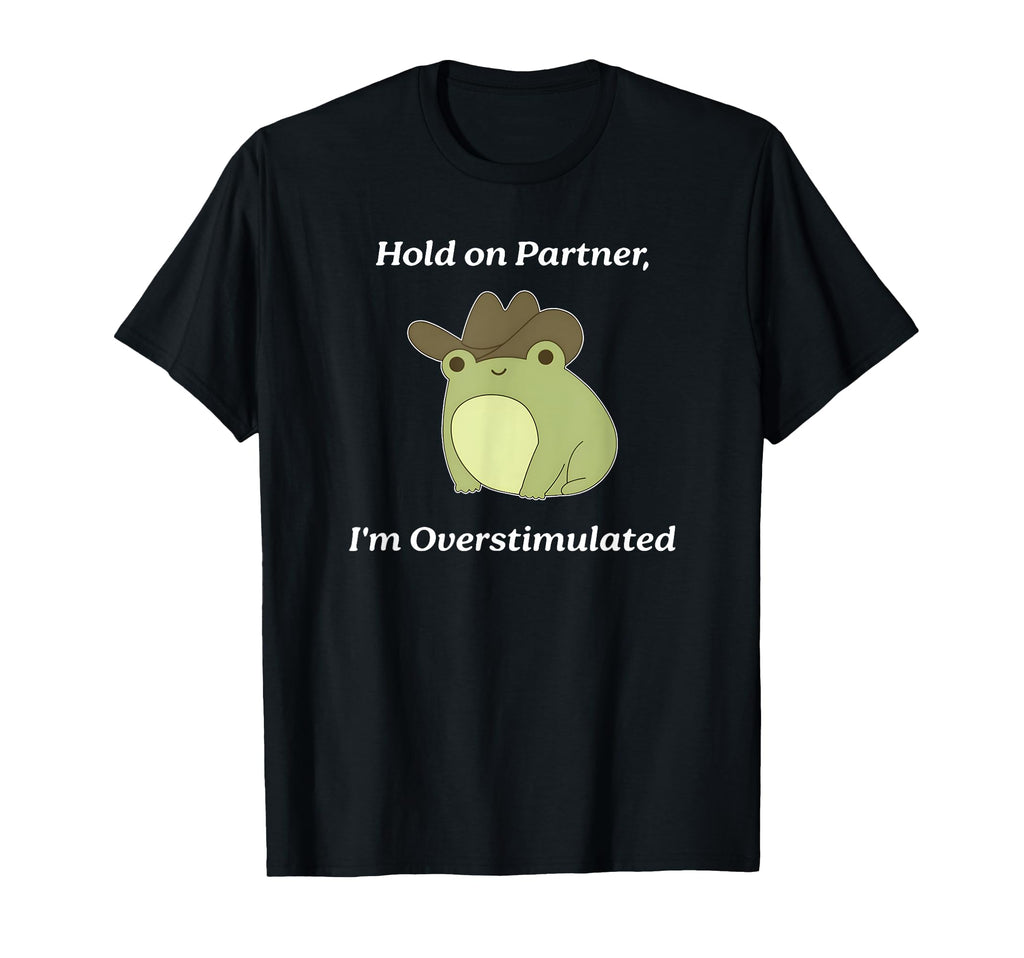 Hold Partner Im Overstimulated Meme T-Shirt - Streetwear Style Unisex - T-Shirt, Sweatshirt, Hoodie