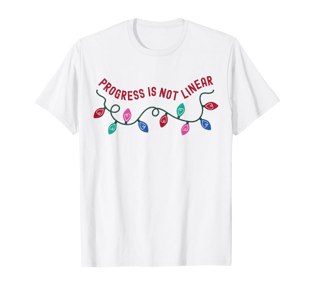 Progress Is Not Linear School Counselor T-Shirt - Trendy Graphic Unisex - T-Shirt, Sweatshirt, Hoodie
