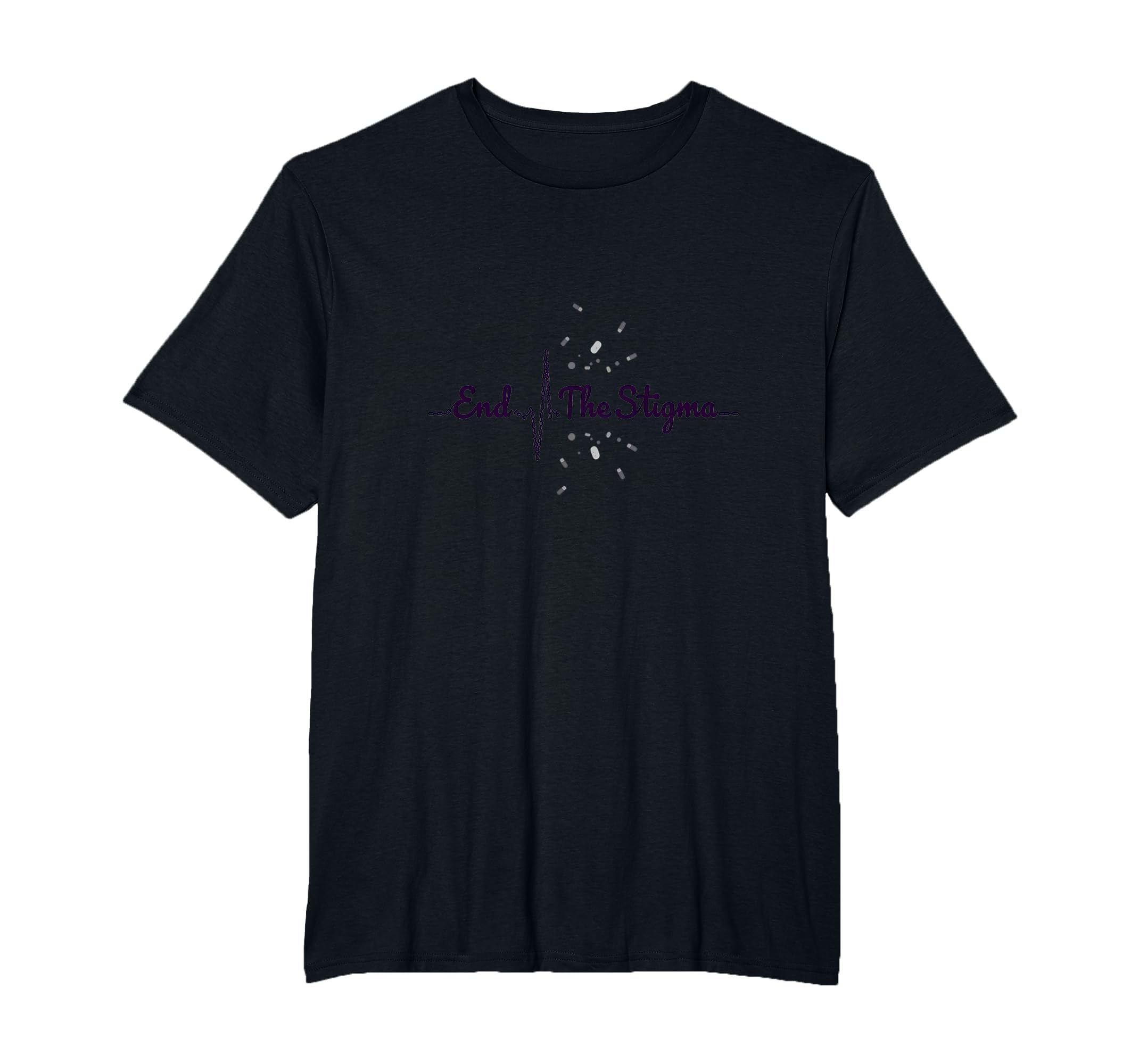End Stigma Mental Health Awareness Campaign T-Shirt - Graphic Print Unisex - T-Shirt, Sweatshirt, Hoodie