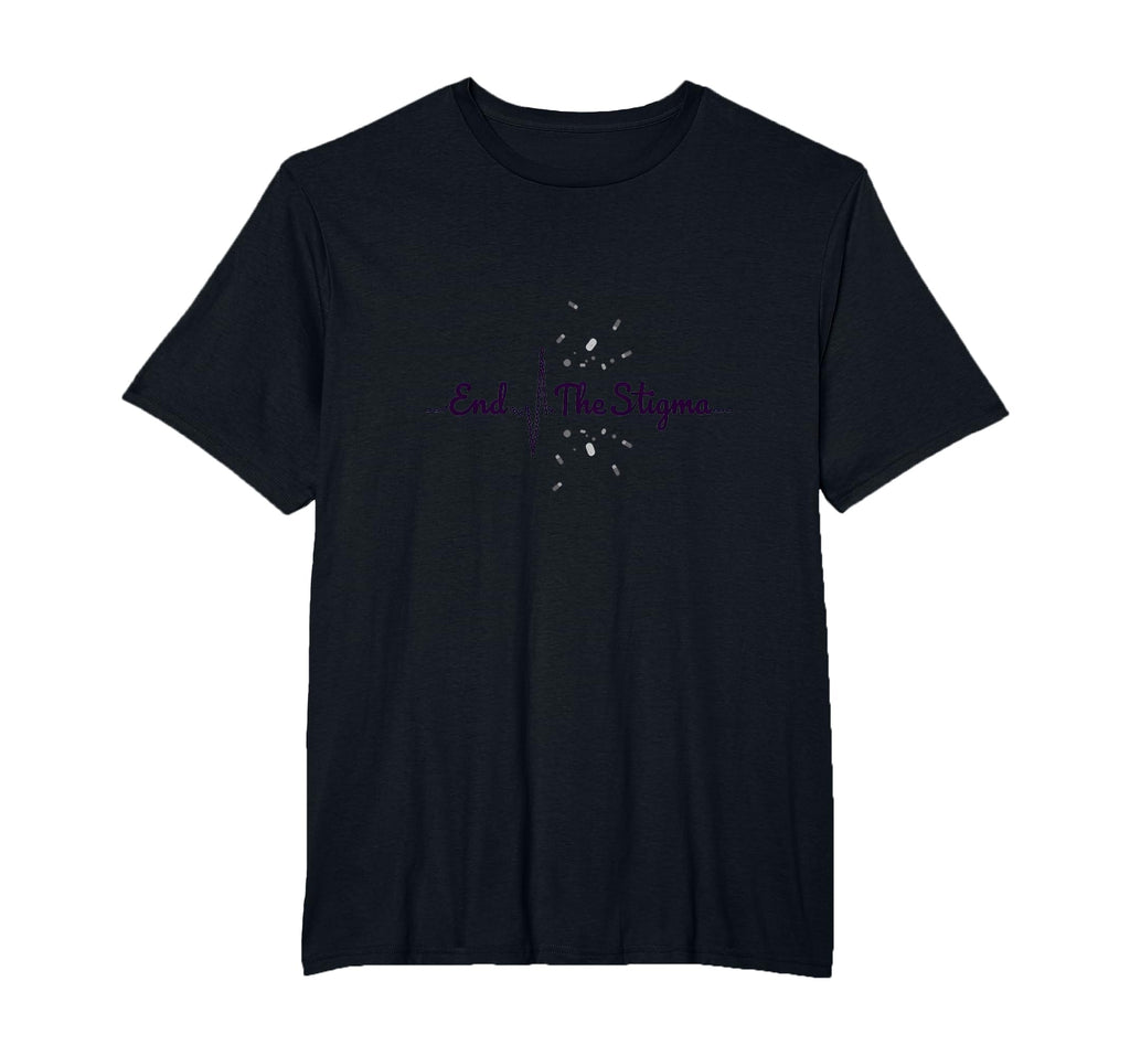 End Stigma Mental Health Awareness T-Shirt - Minimalist Print for Adults - T-Shirt, Sweatshirt, Hoodie