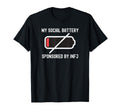 Infj Personality Social Battery Low T-Shirt - Aesthetic Graphic Men Women - T-Shirt, Sweatshirt, Hoodie