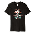 Meditation Goat Yoga Pose Relaxing T-Shirt - Minimalist Print Men Women - T-Shirt, Sweatshirt, Hoodie
