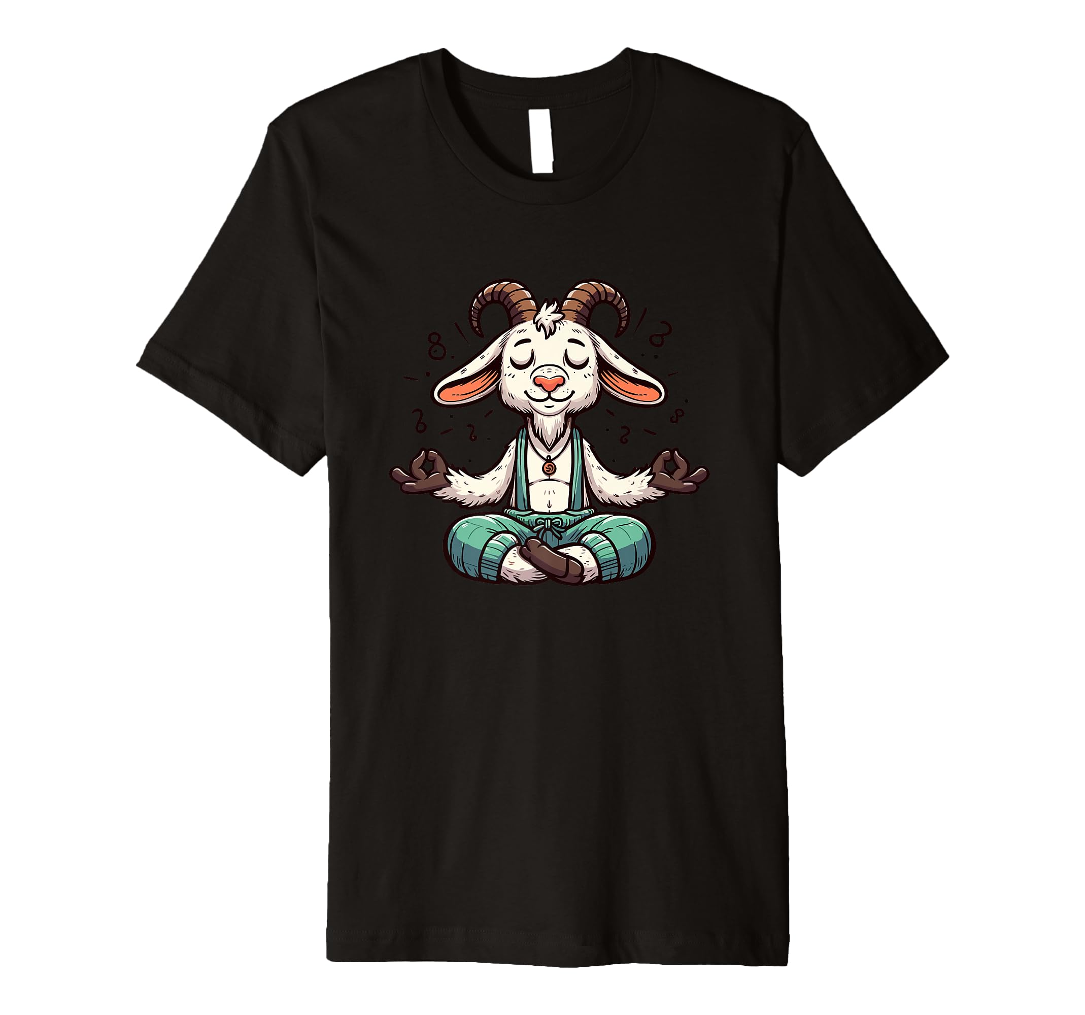 Meditation Goat Yoga Pose Relaxing T-Shirt - Minimalist Print Men Women - T-Shirt, Sweatshirt, Hoodie