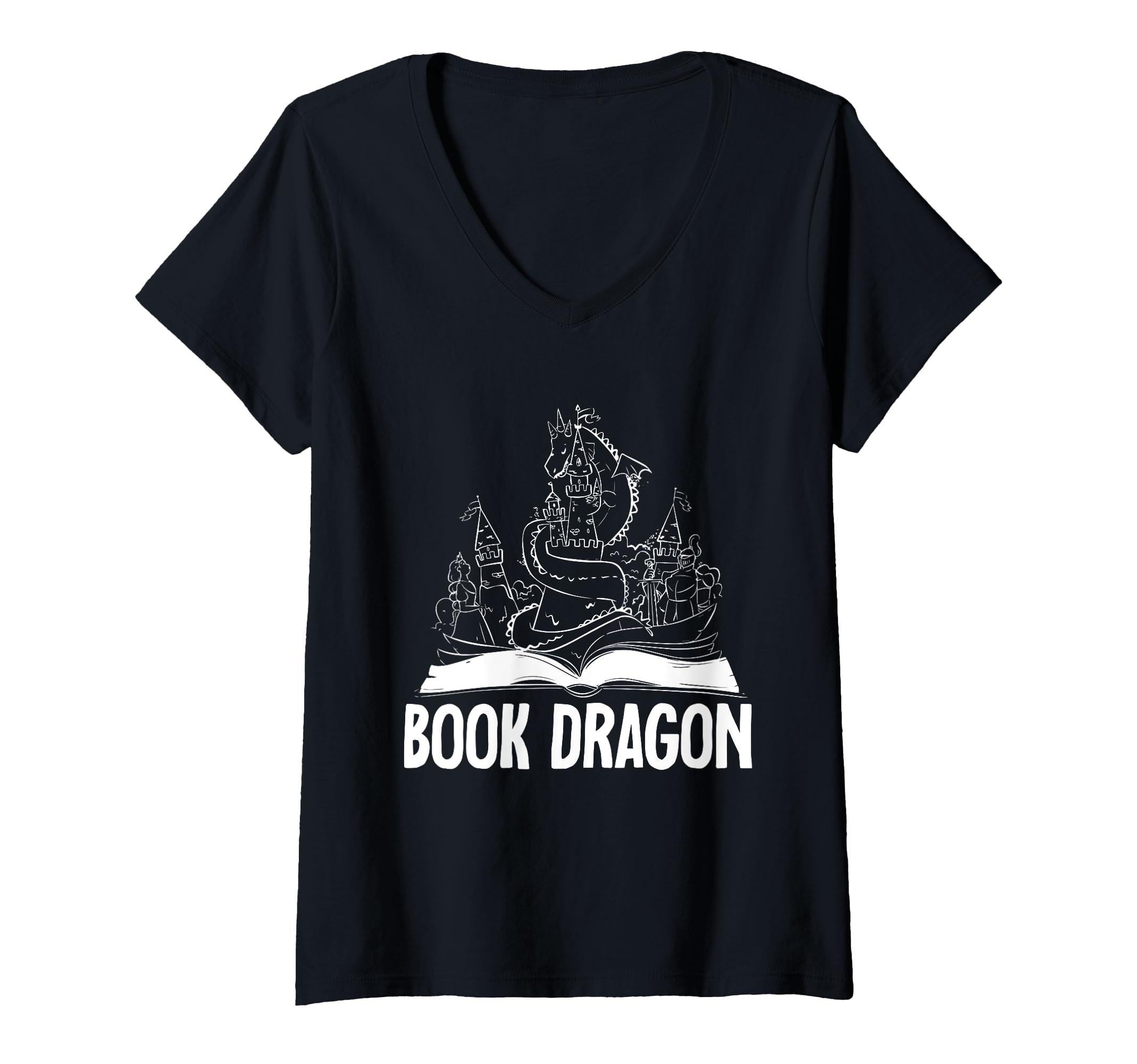 Reading Dragon Shirts Magical Book Lover T-Shirt - Graphic Print for Adults - T-Shirt, Sweatshirt, Hoodie