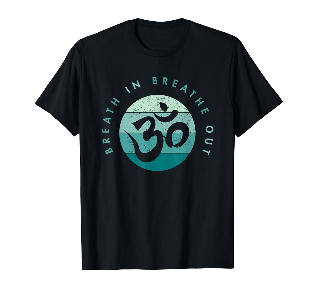 Yoga Meditation Om Symbol Breathe T-Shirt - Unique Graphic for Adults - T-Shirt, Sweatshirt, Hoodie