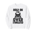 Hold Im Overstimulated Funny Sweatshirt - Casual Everyday Wear Men Women - T-Shirt, Sweatshirt, Hoodie