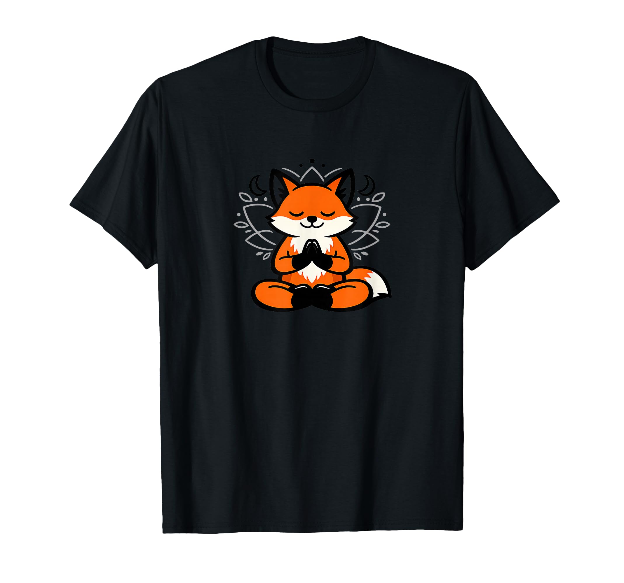 Meditating Fox Yoga Zen Mindfulness T-Shirt - Aesthetic Graphic Men Women - T-Shirt, Sweatshirt, Hoodie