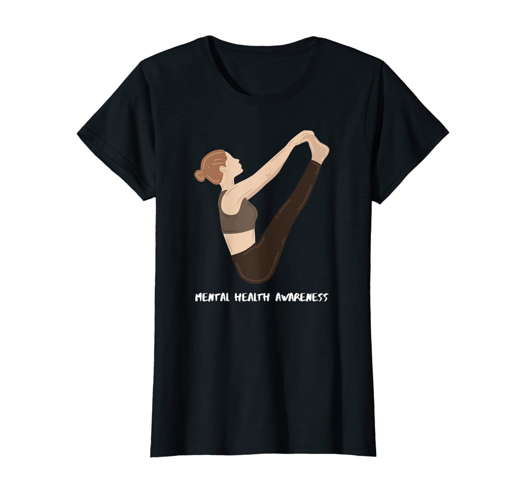 Womens Yoga Mental Health Awareness T-Shirt - Trendy Graphic Men Women - T-Shirt, Sweatshirt, Hoodie