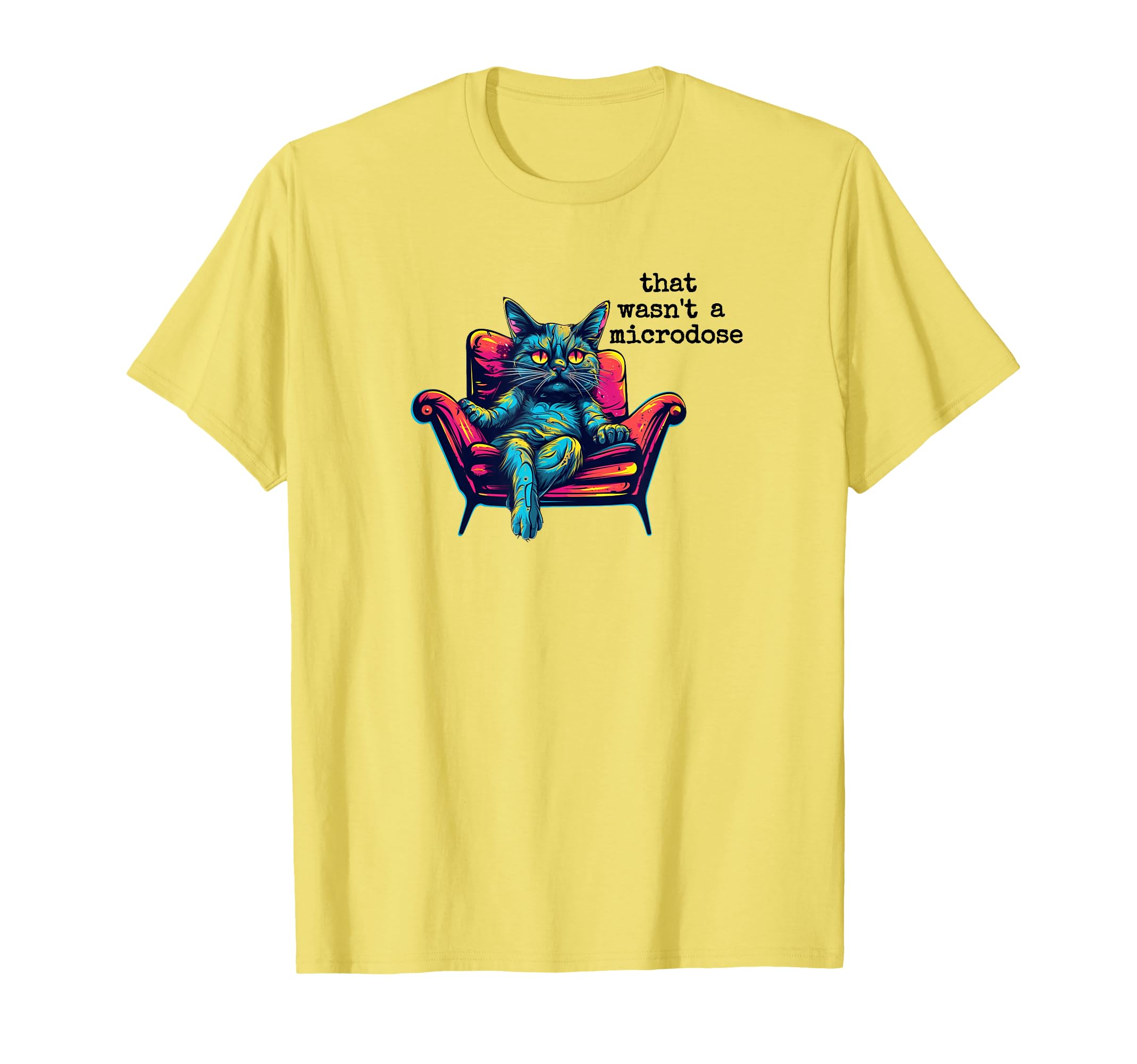 Microdose Cat Therapy Spiritual Healing T-Shirt - Novelty Apparel Unisex - T-Shirt, Sweatshirt, Hoodie