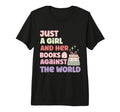 Just And Her Books Book Lover Tri Blend T-Shirt - Fun Novelty Design Unisex - T-Shirt, Sweatshirt, Hoodie