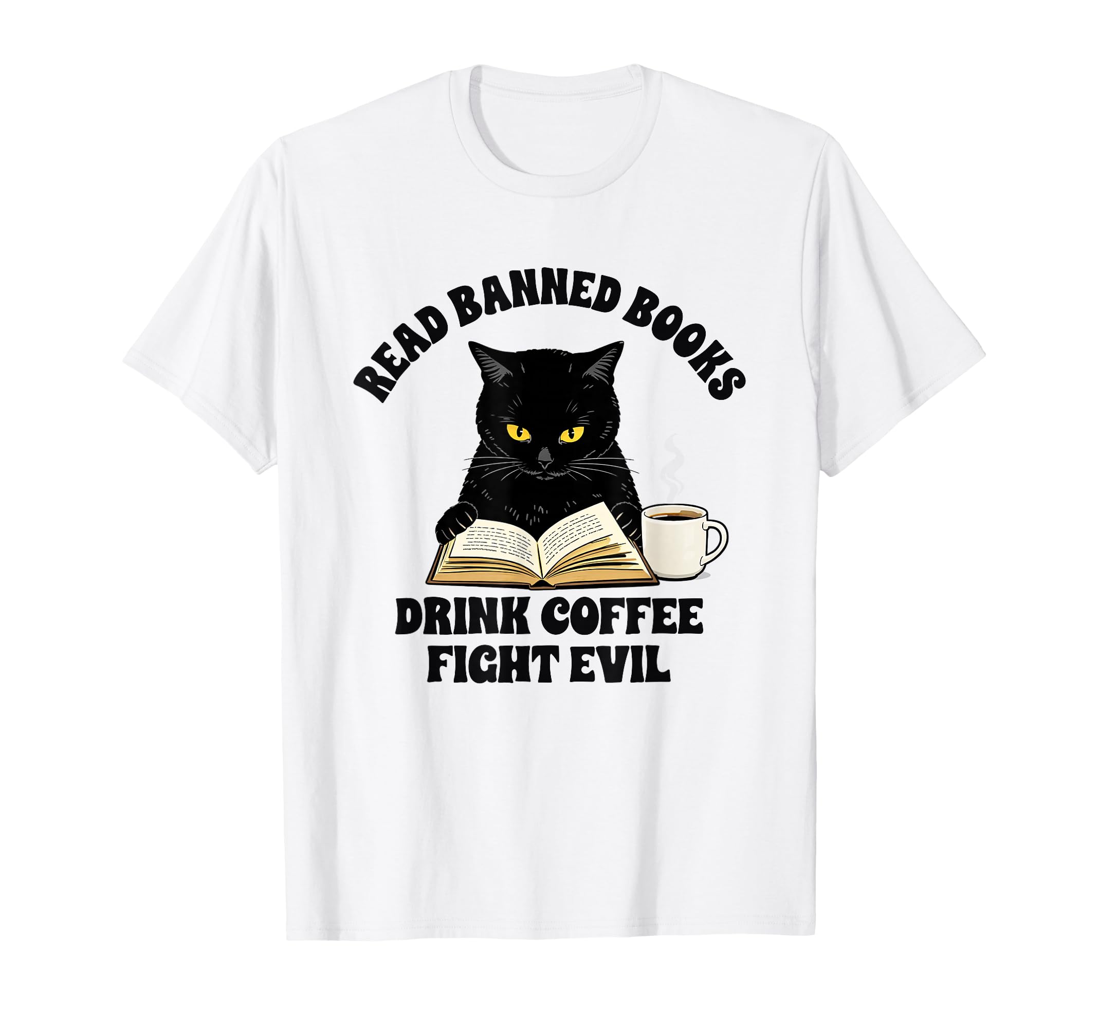 Cat Lover Bookish Read Banned Books T-Shirt - Minimalist Print Men Women - T-Shirt, Sweatshirt, Hoodie