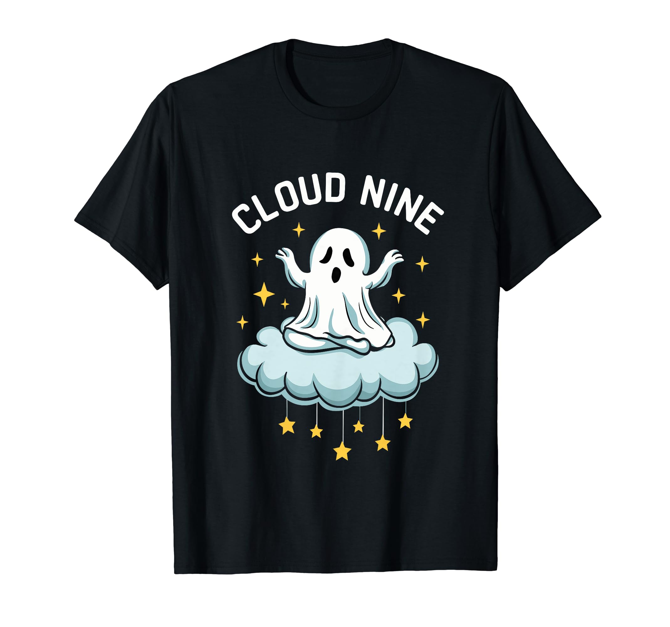 Ghost Monster Meditation Mindfulness T-Shirt - Trendy Graphic Unisex - T-Shirt, Sweatshirt, Hoodie