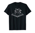 Floral Flower Book Reading Bookworm T-Shirt - Aesthetic Graphic Unisex - T-Shirt, Sweatshirt, Hoodie