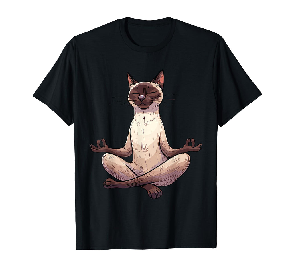 Meditation Siamese Yoga Pose Relaxing T-Shirt - Trendy Graphic Men Women - T-Shirt, Sweatshirt, Hoodie