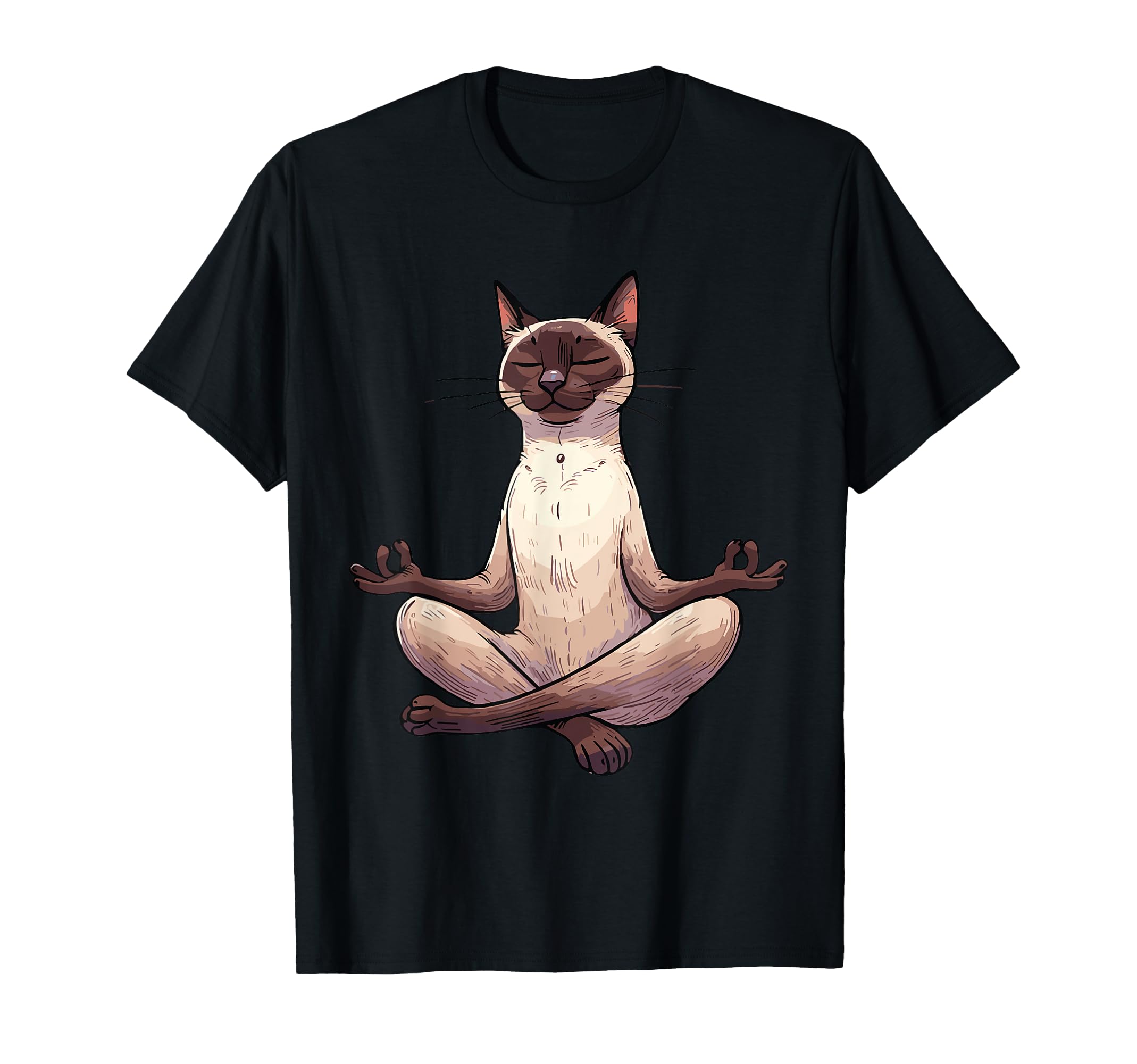 Meditation Siamese Yoga Pose Relaxing T-Shirt - Trendy Graphic Men Women - T-Shirt, Sweatshirt, Hoodie