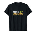 Runs Veggies Running Vegan Vegetarian T-Shirt - Aesthetic Graphic Unisex - T-Shirt, Sweatshirt, Hoodie