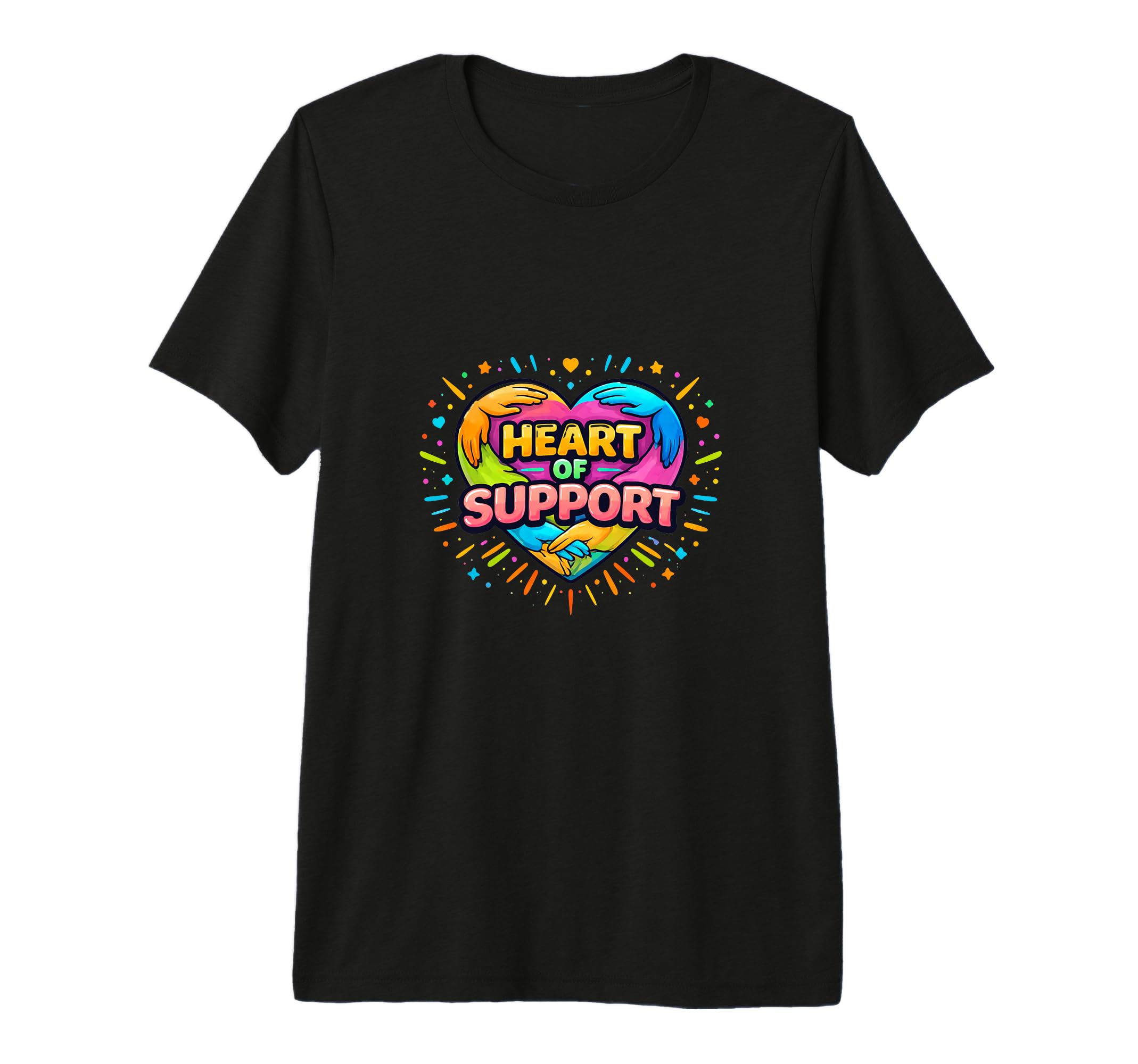 Heart Support Unity Compassion Tri Blend T-Shirt - Unique Graphic Unisex - T-Shirt, Sweatshirt, Hoodie